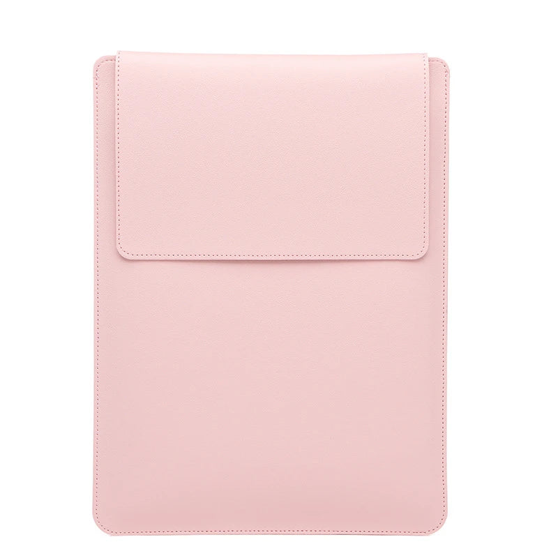Stylish Luxury Leather Laptop Sleeve with Stand™