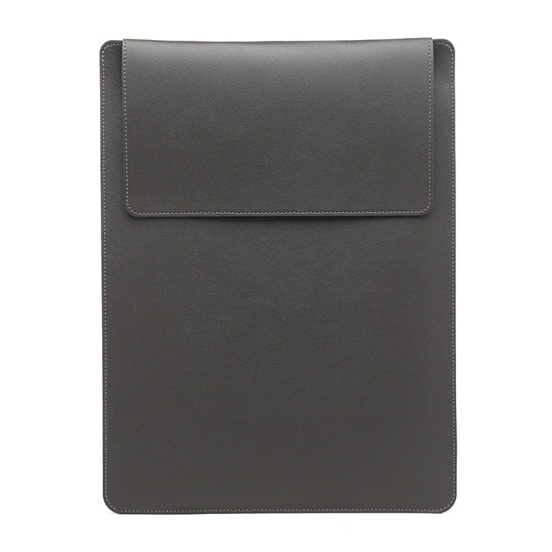 Stylish Luxury Leather Laptop Sleeve with Stand™